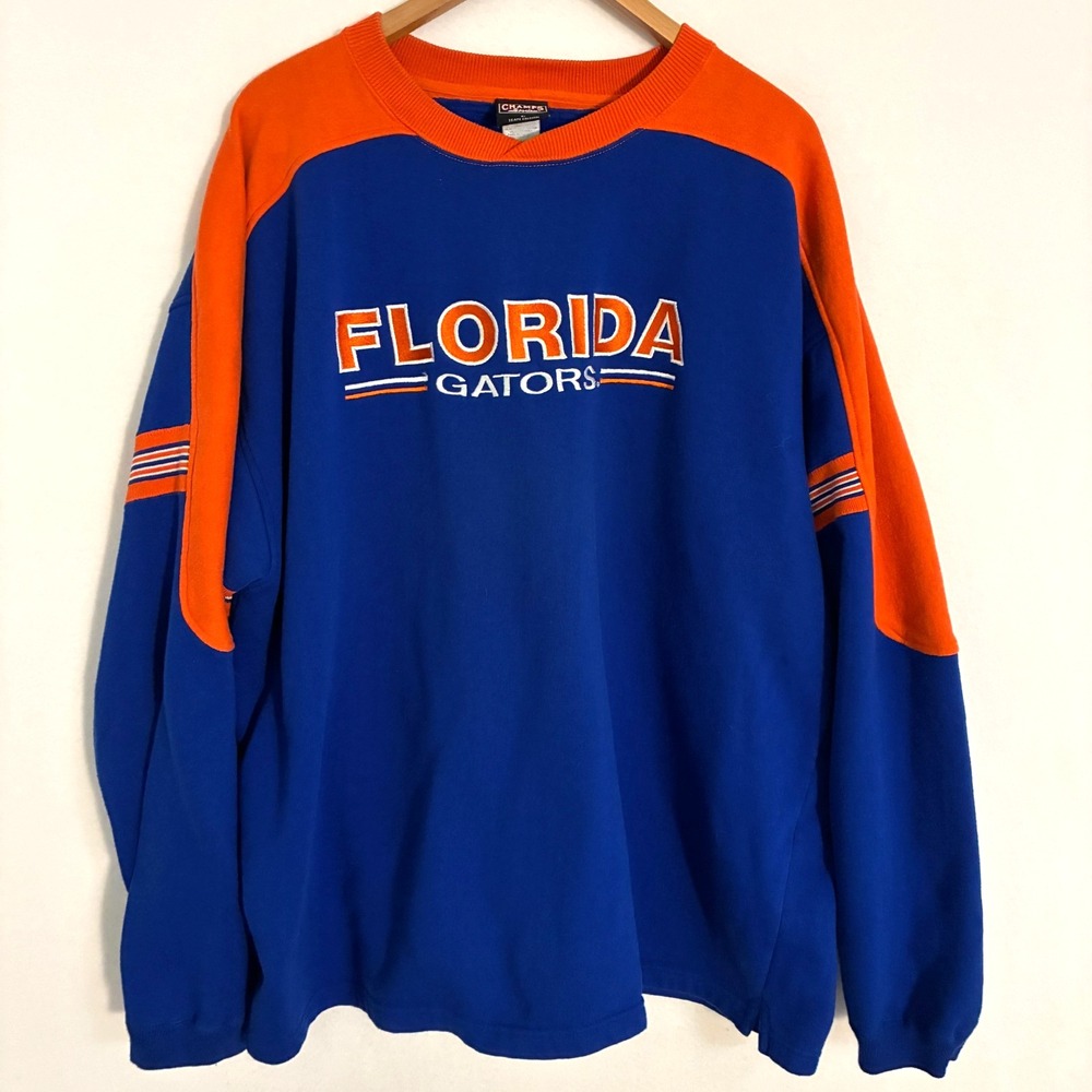 Vtg Florida Gators Champs Sweatshirt Men's Fits XL-XXL Embroidered Football